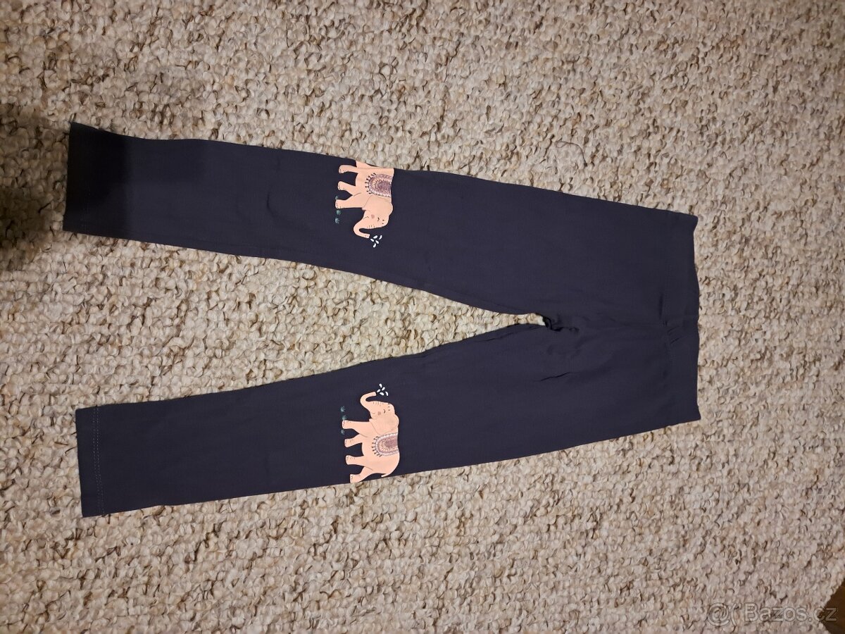 Dívčí šedé legíny, zn.Little kids, vel.128