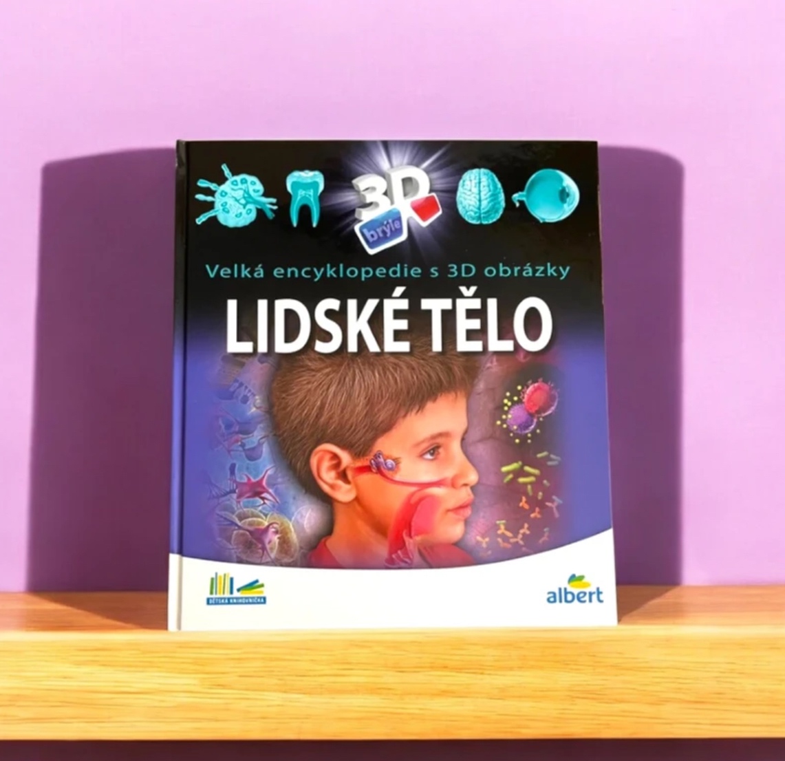 Velká 3D encyklopedie lidské tělo + 3D obrázky a brýle