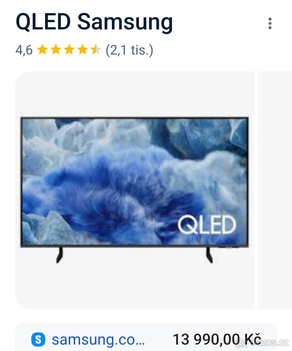 Nová TV 55" Samsung QE55Q8F (2025)