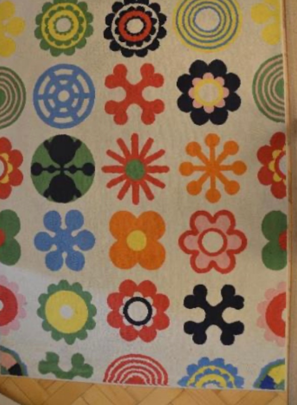 IKEA LUSY BLOM 133x195 cm