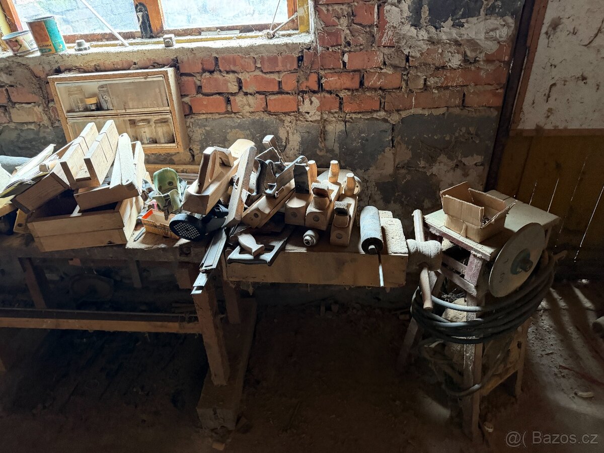 mix - autogen, jeřáb, ponk, hoblíky, láhve