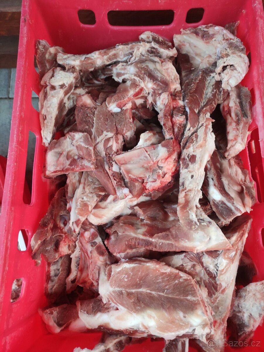 Prodám přebytek vepřových pásů - žeber