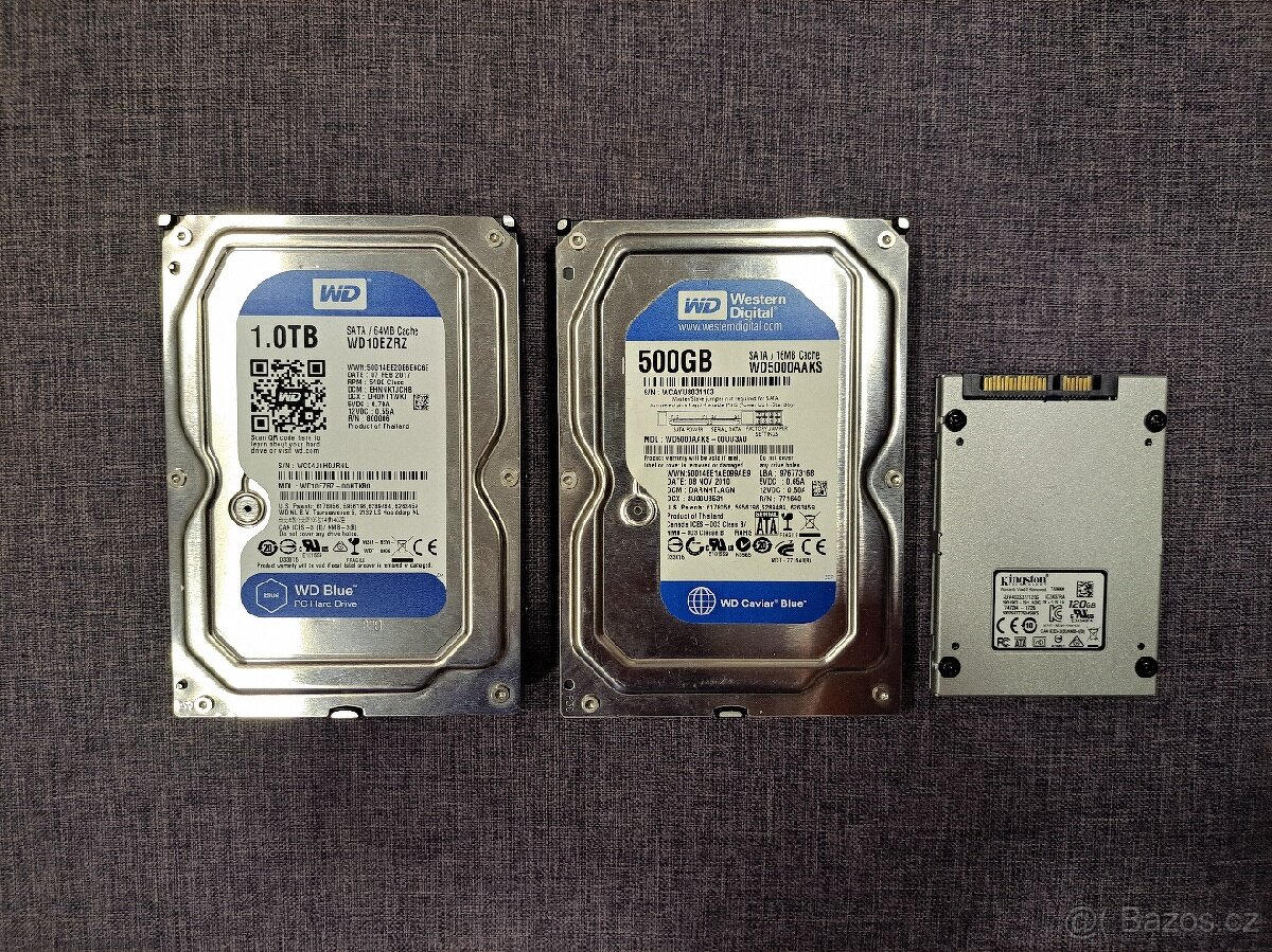 HDD 500 GB / HDD 1 TB
