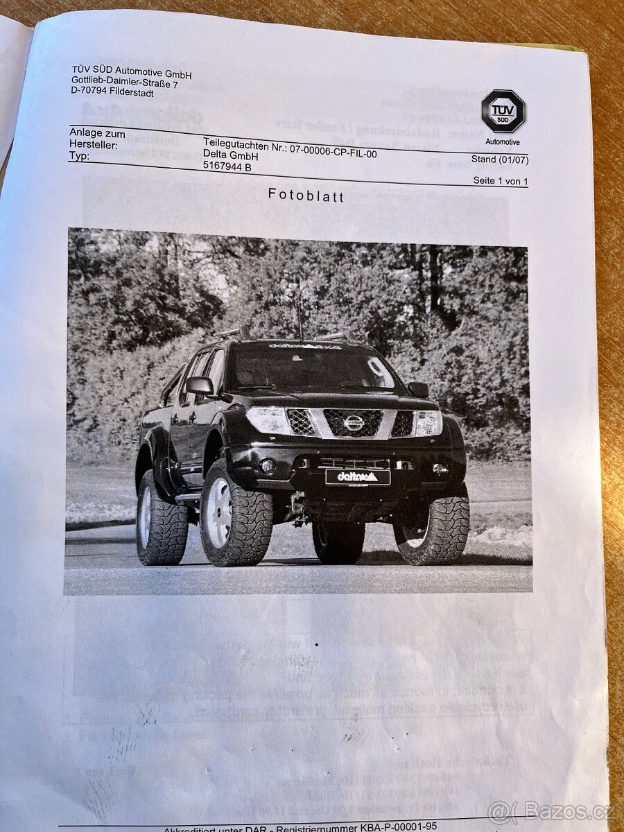 Navara D40 značkové Lemy Delta