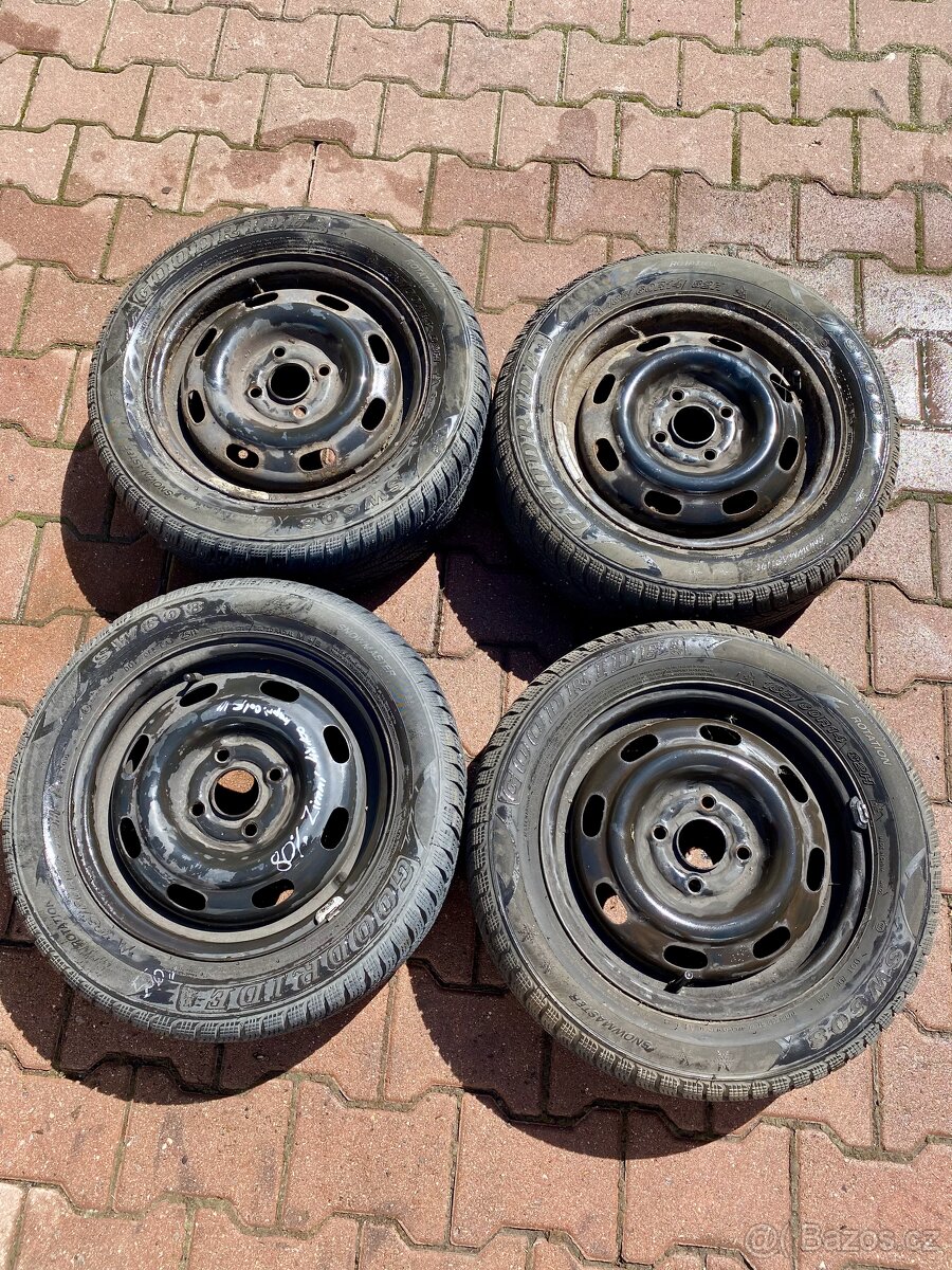 Zimní sada kol, plecháče,185/60R14 82H, 4x100