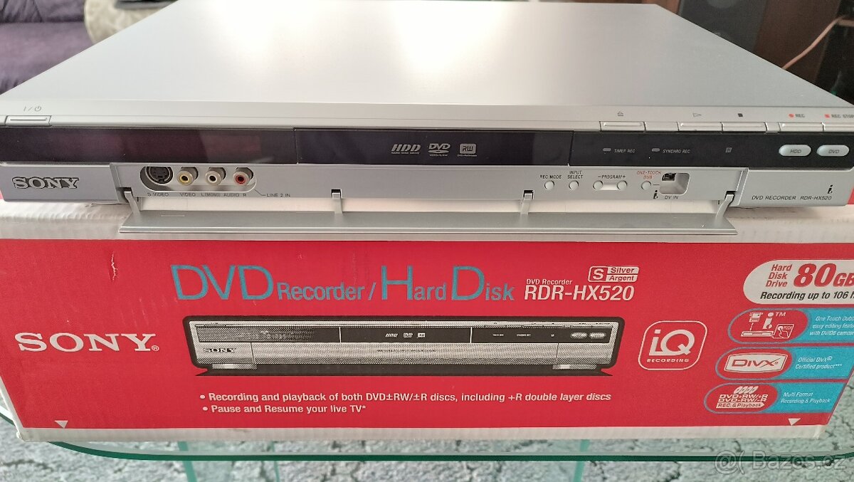 DVD rekordér Sony RDR-HX520