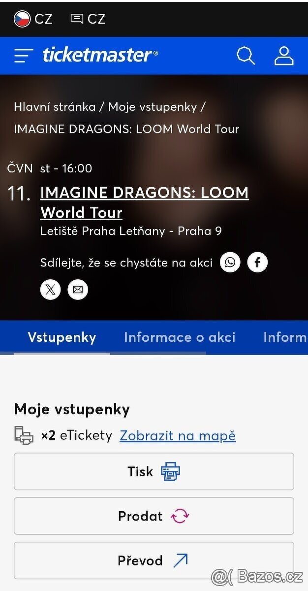 Imagine Dragons 11.6. Golden Circle vpravo – 2x v