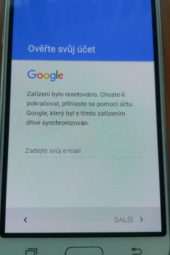 Odblokování Google účtu
