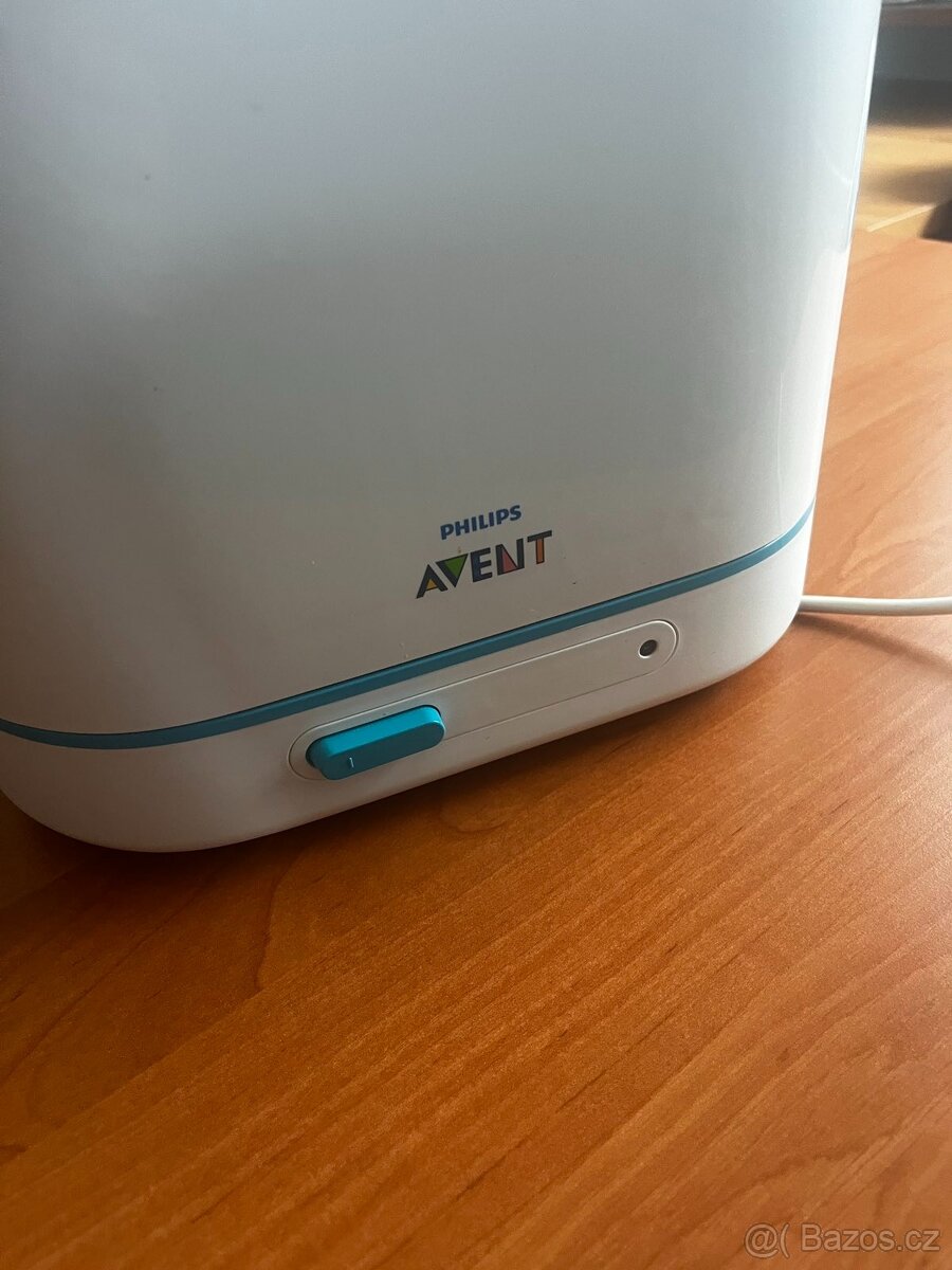 elektrický parní sterilizátor AVENT a ohřívač NUK