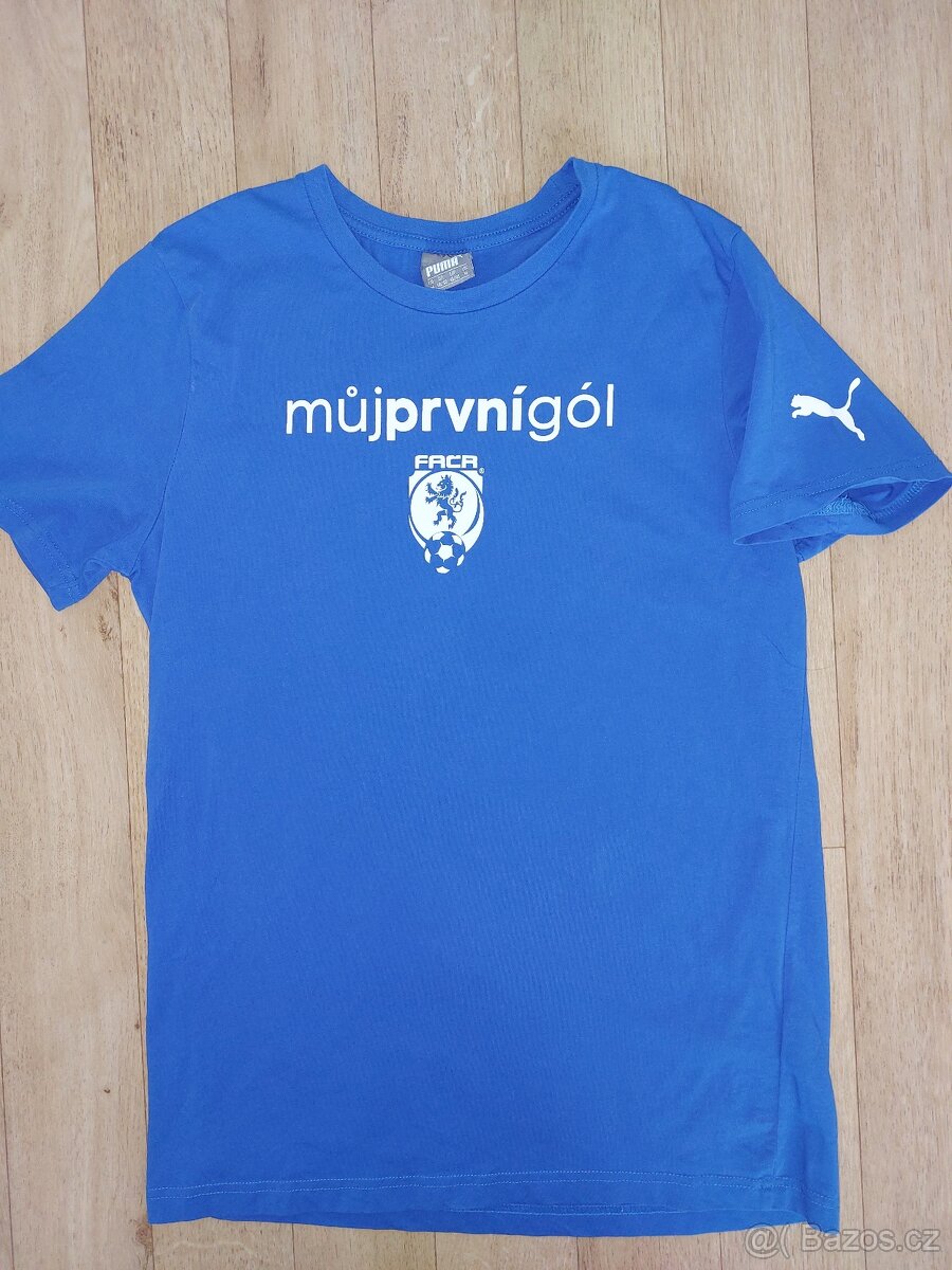 brankářské kraťasy, tričko Puma FAČR můj první gól, M