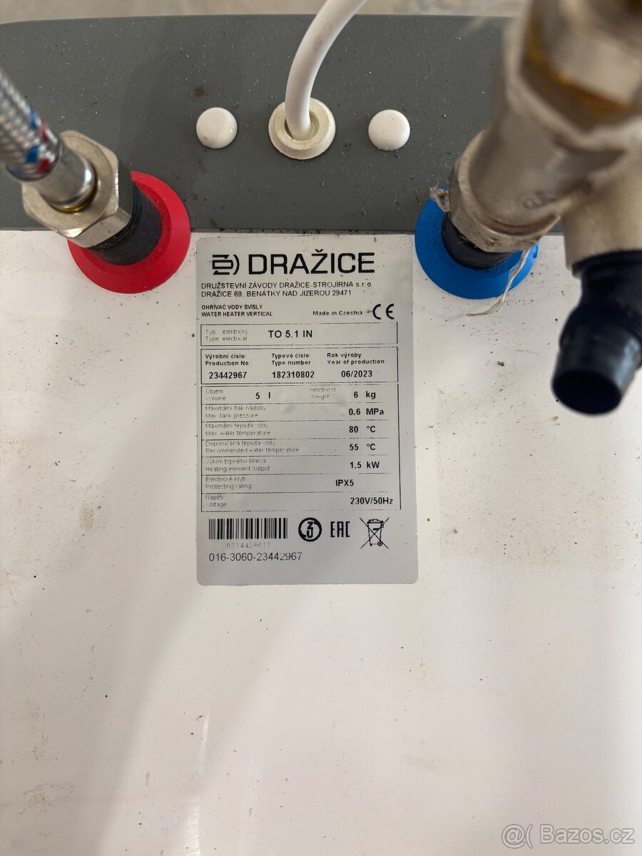Dražice průtokový ohřívač