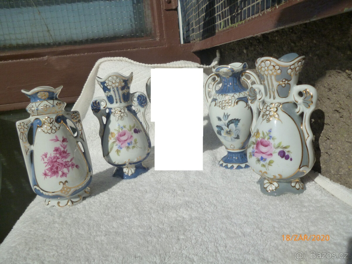 Staré vázičky 4ks Royal dux