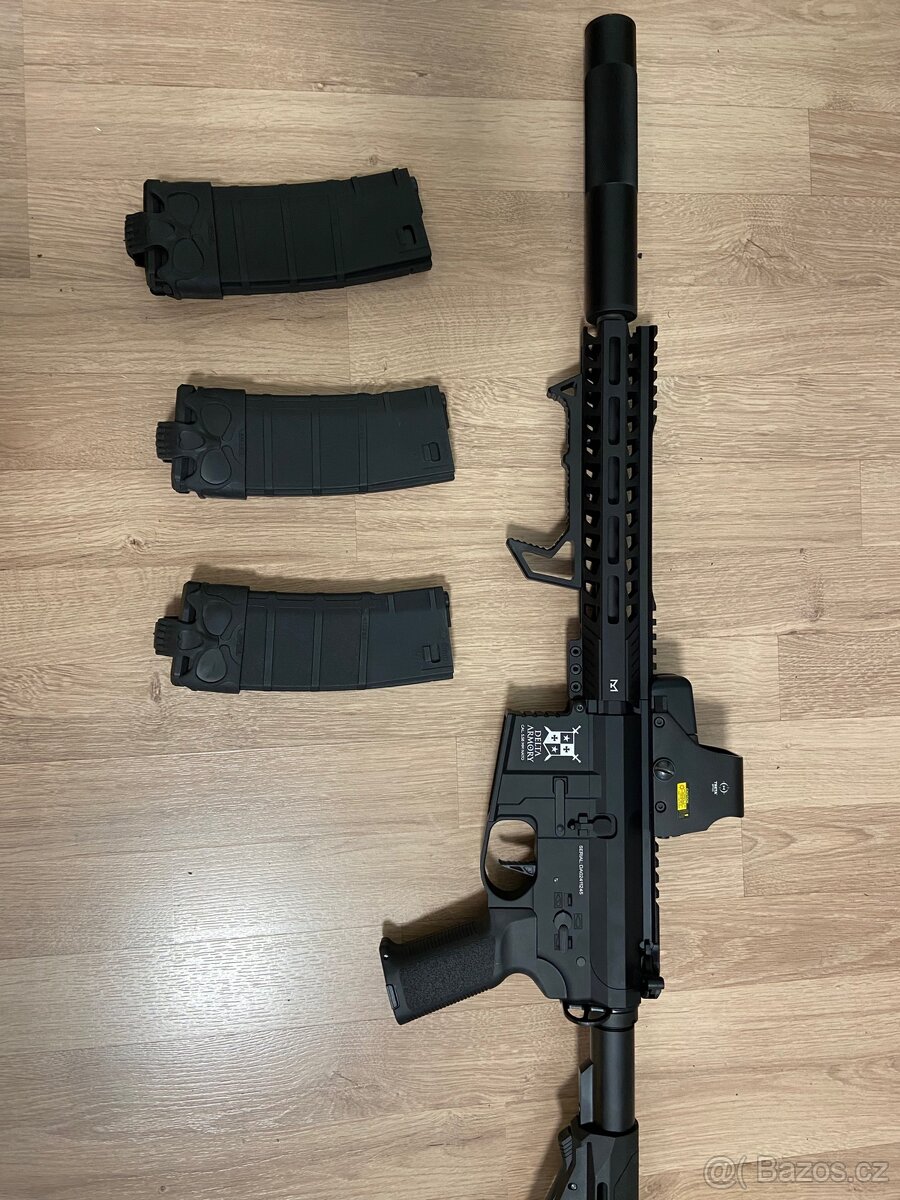 Airsoftová zbraň Delta Armory AR15 MLOK Medium ALPHA EAGLE