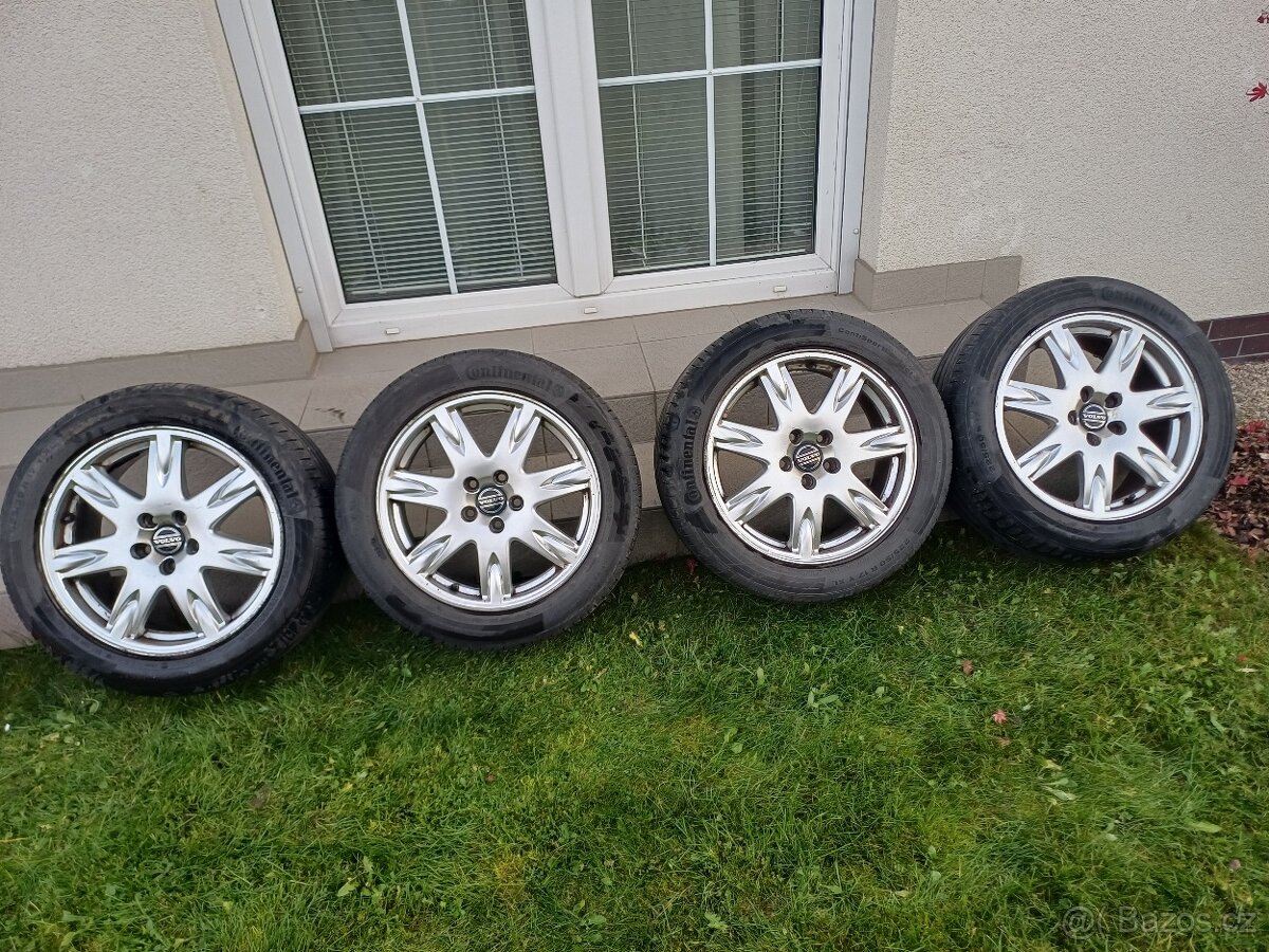 Sada alu kol volvo thor r17, 5x 108, letní pneu