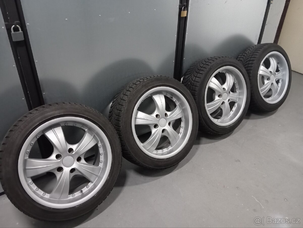 Alu kola R17 5x112 + zimní pneu 225/45/17
