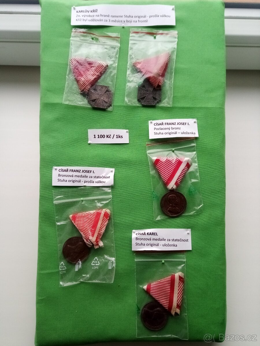 1.válka VYZNAMENÁNÍ ORIGINÁL C/K Rakousko