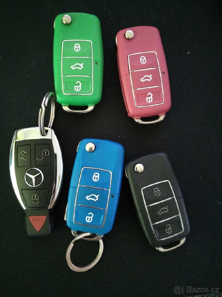 Autoklíče Mercedes, VW, Škoda, Peugeot, Seat, Ford, Citroen