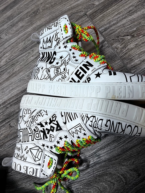 Luxusní kožené boty zn. Philipp Plein vel 40