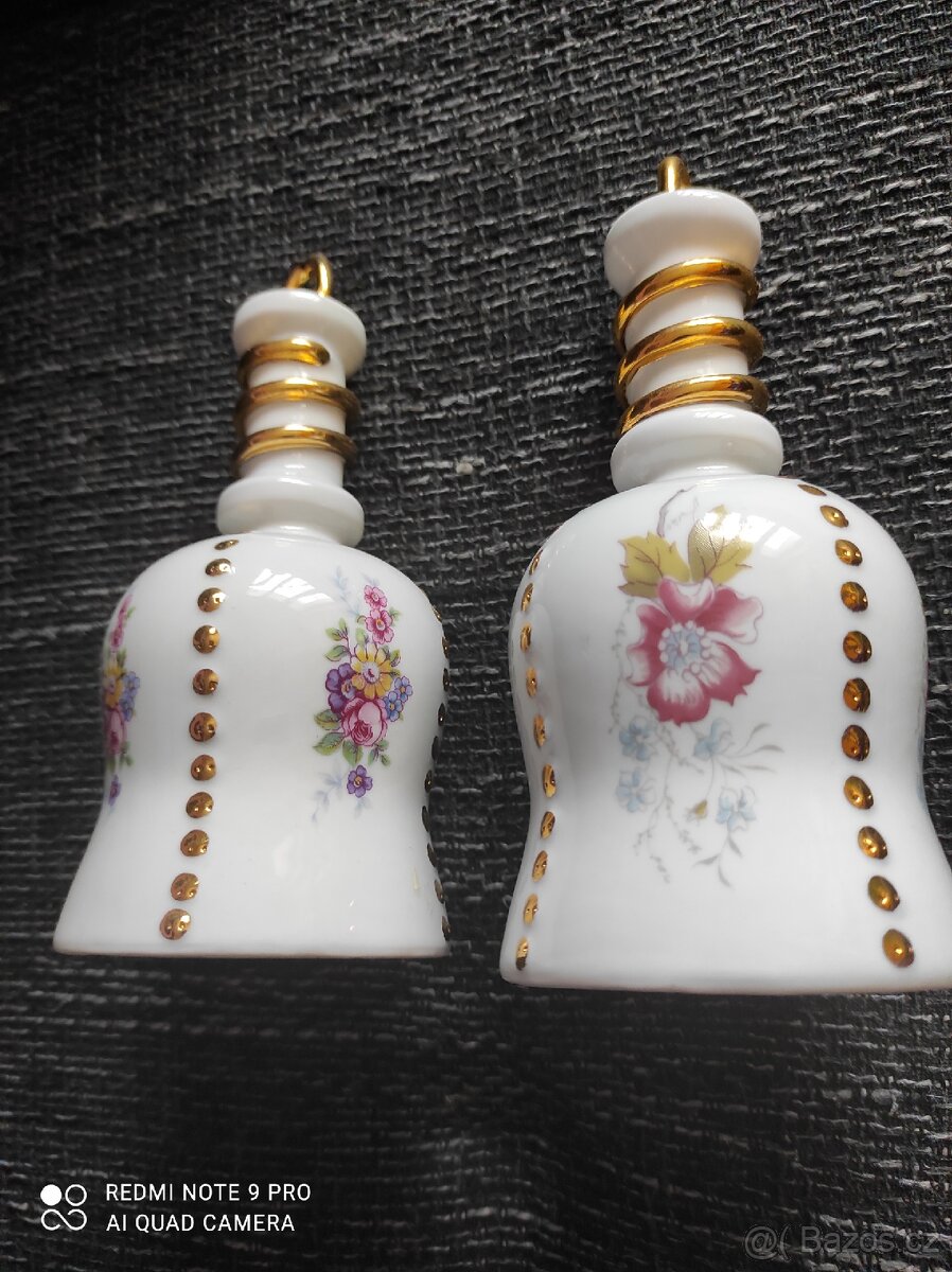 Párové zvonky Royal dux Bohemia v 18 cm