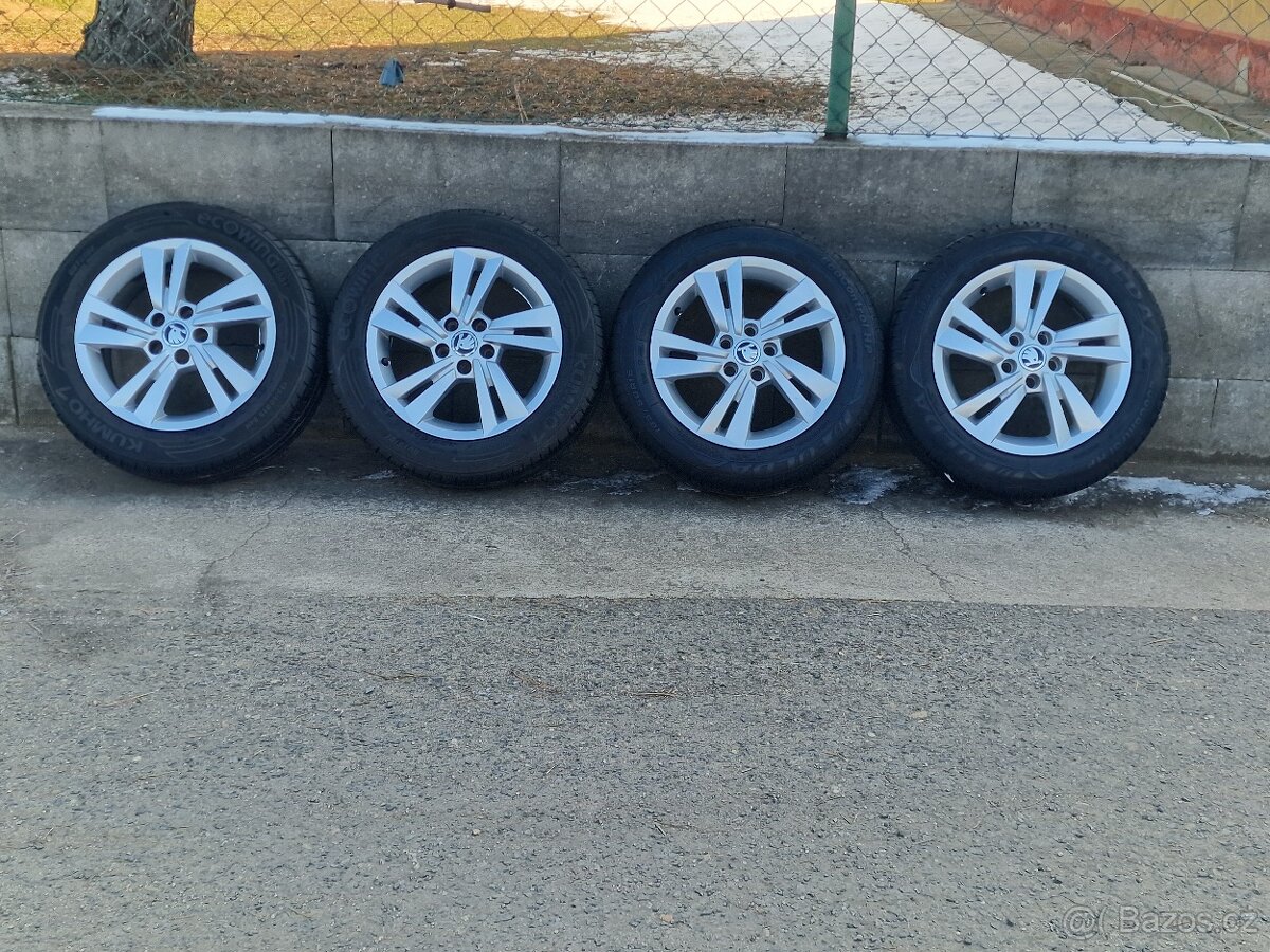 185/60/15 Originál Alu koal Škoda Rapid 5x100