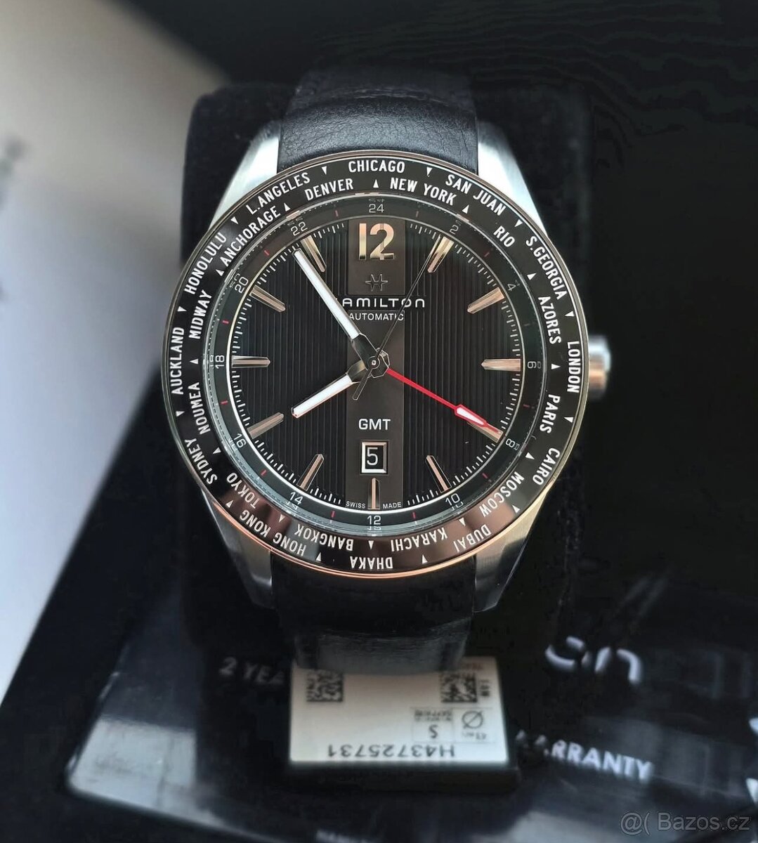 Hamilton, model Broadway GMT, orig. hodinky, NOVÉ