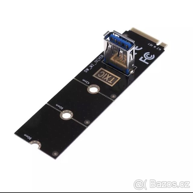M.2 USB3.0 Riser Adapter (připojení GK na mining)