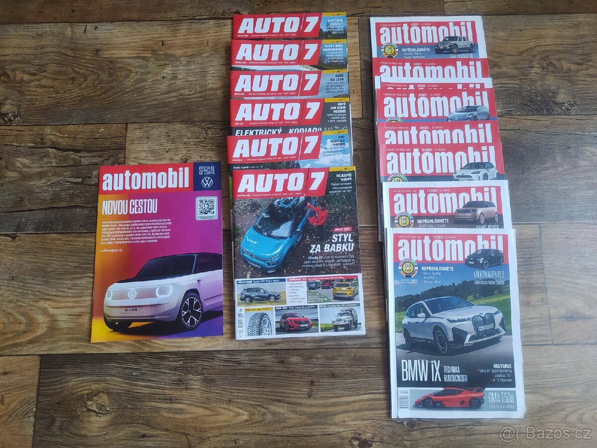 Časopisy Auto7, Automobil, Autohit, Autotip, Svět motorů