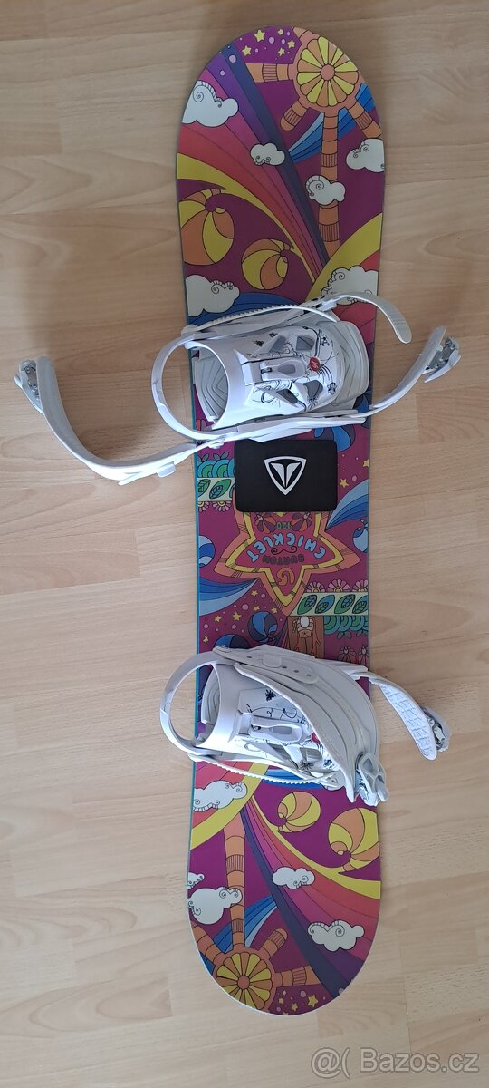 Prodám snowboardový set Burton 120 cm