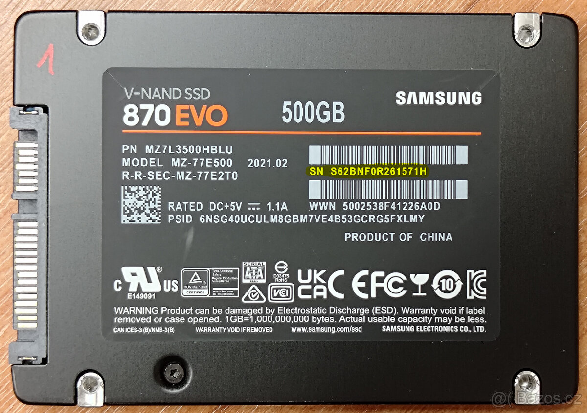 Samsung 870 EVO - 2,5" - SATA - 500GB #1