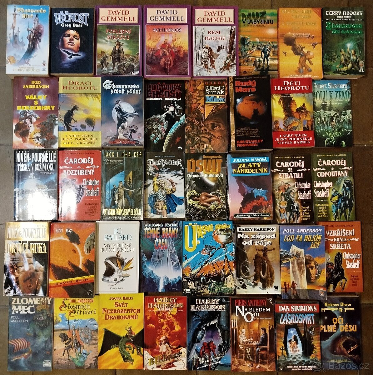 40 knih FANTASY (Gemmel, Harrison, Simmons) - za 25 Kč