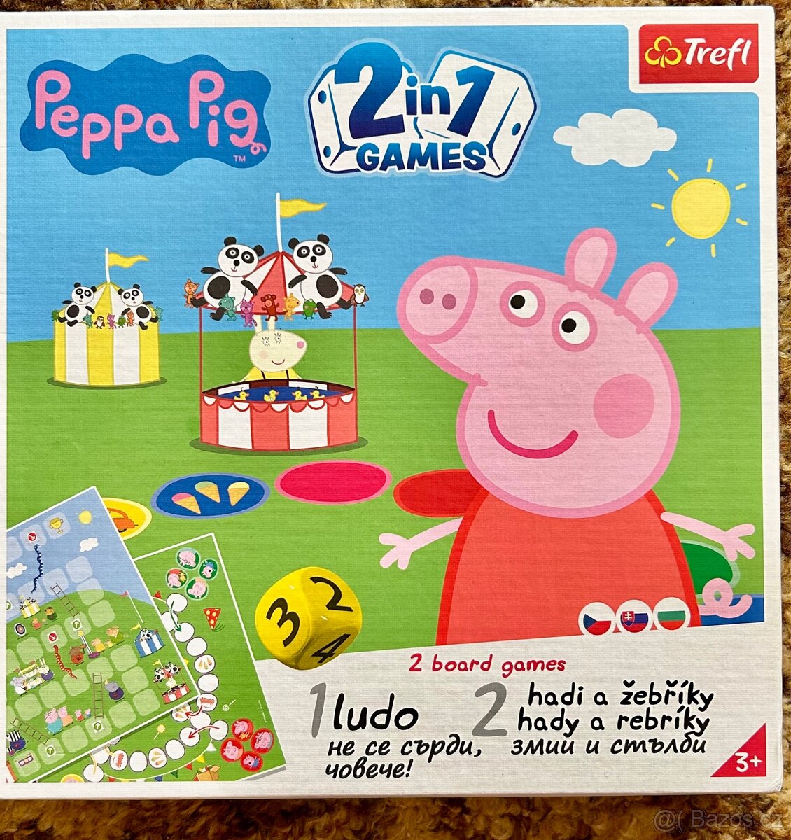Hra Prasátko Peppa 2v1: Člověče a Hadi