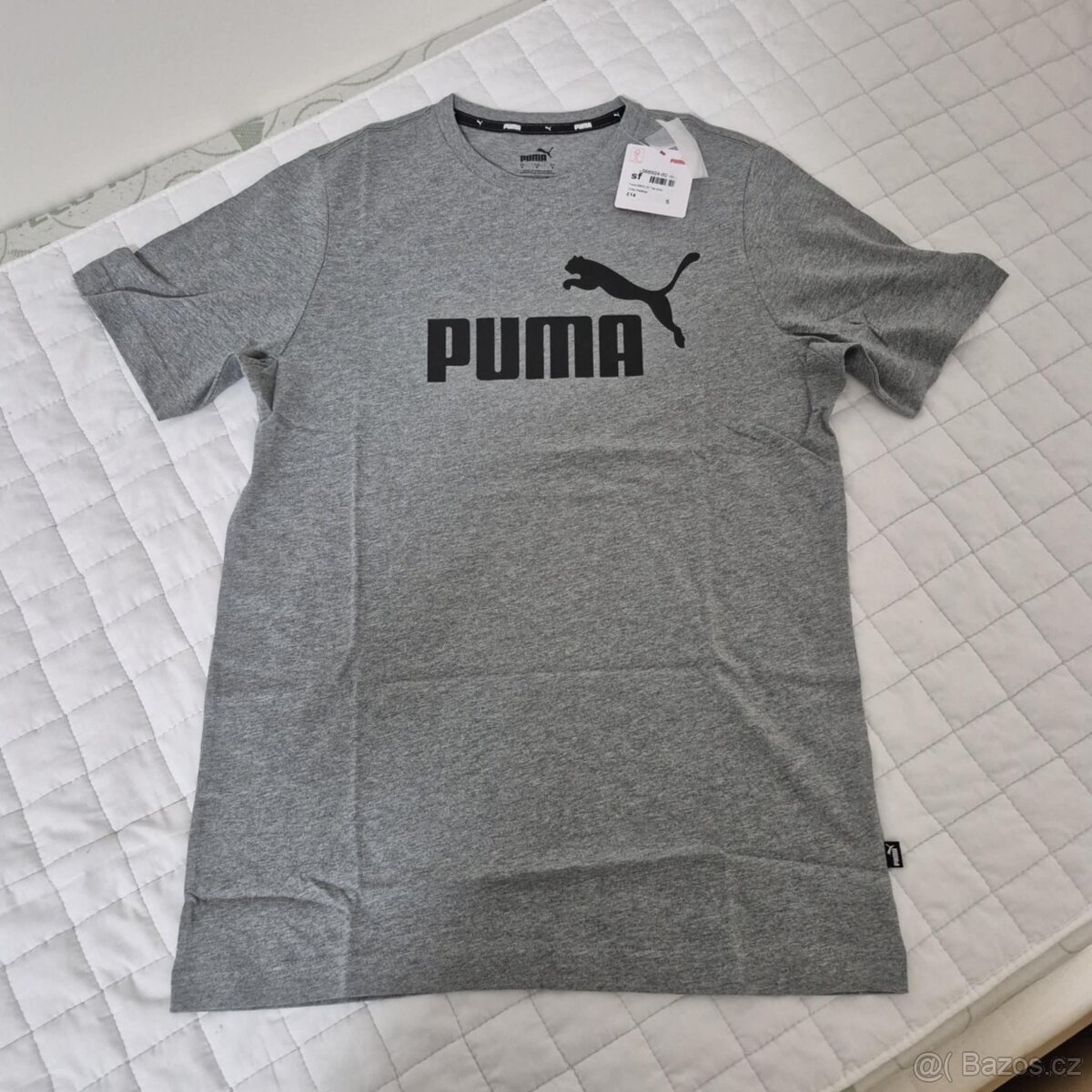 NOVÉ - Pánské šedé tričko PUMA S