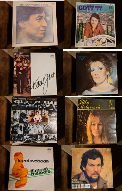 Staré gramofonové desky české