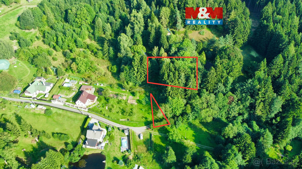 Prodej zahrady s projektem na zahradní domek, 594 m², Borová