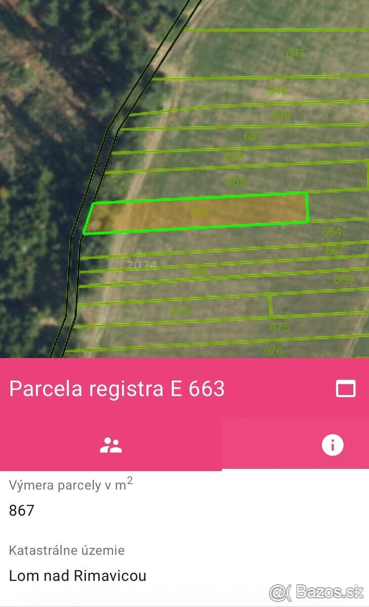 Pozemok v Horskom prostredí LOM NAD RIMAVICOU 967m2