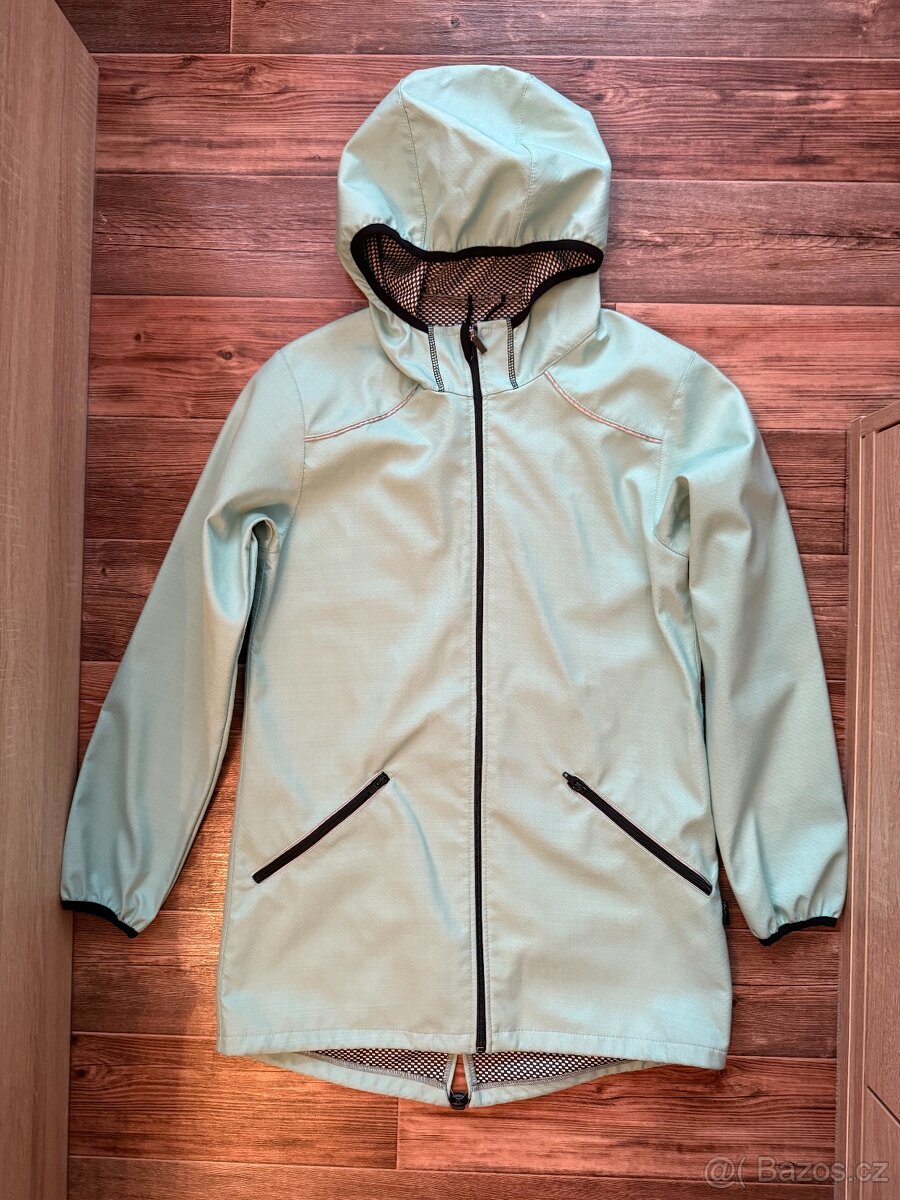 Podzimní softshellová bunda - mentolová vel. 164