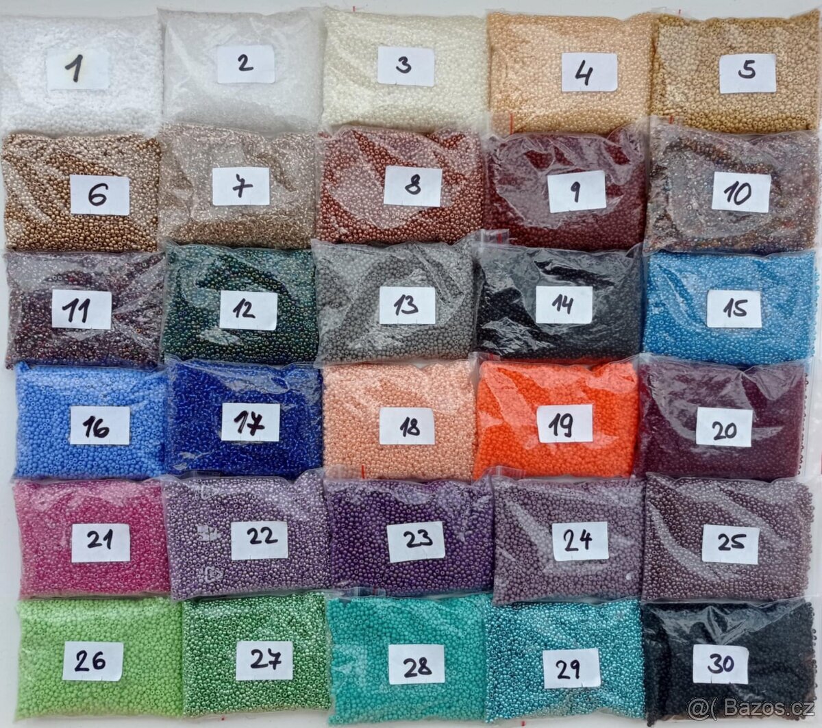 Skleněné korálky rokajl