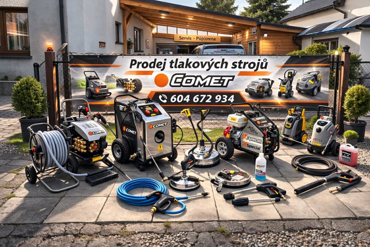 Prodej, servis strojů Comet, Fimap, Master, Karcher