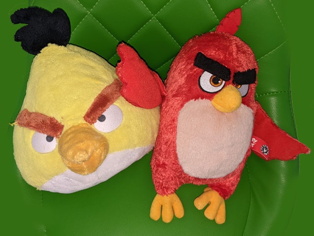 2 x plyšák Angry birds
