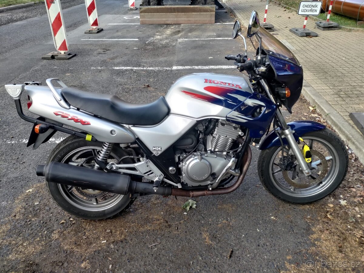 Honda CB500, r.v. 1999, najeto 61xxx km, STK do 9/2027