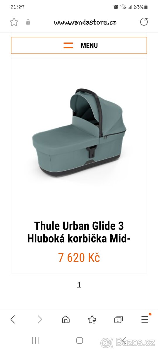 Thule urban glide 3, korbička