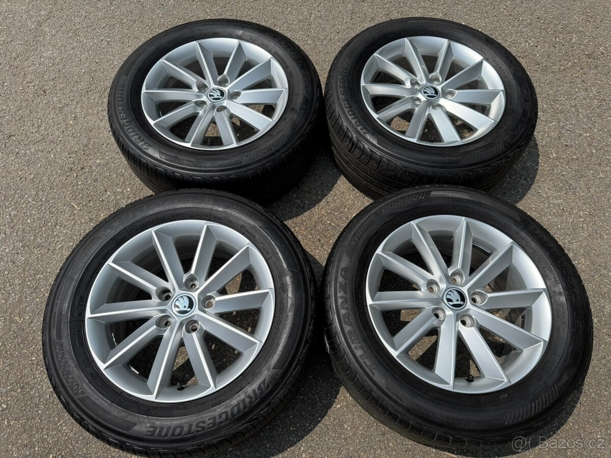 Alu 16" 5x112,škoda HELIX letní , Yeti pěkné