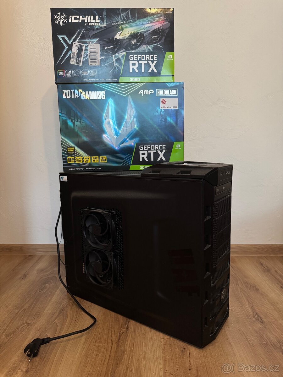 Výkonný PC s 2× RTX 3080 – ideální na těžbu nebo hraní