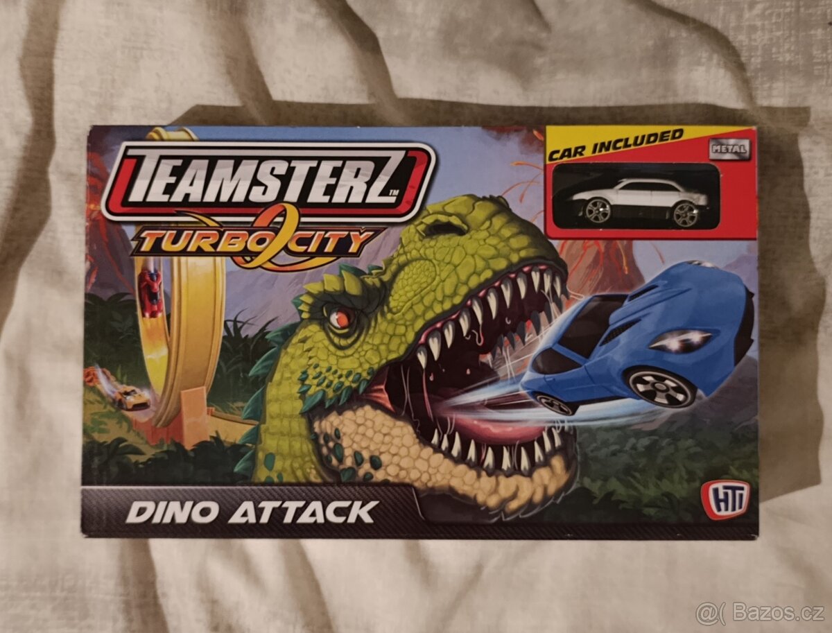 Autodráha Teamsterz Turbo City Dino Attack