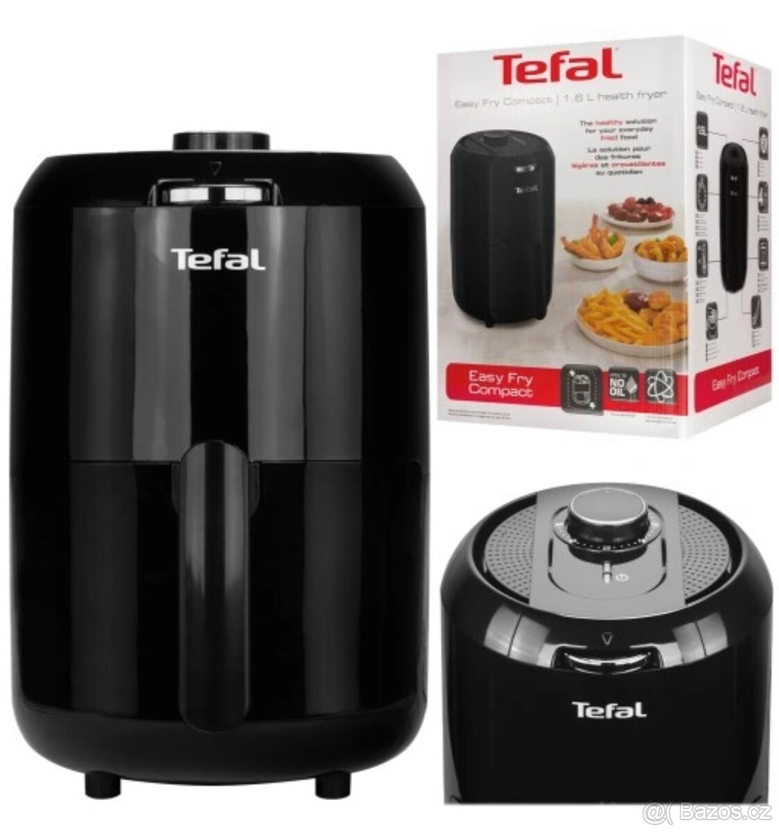 Horkovzdušná fritéza Tefal Easy Fry Compact EY101815 Černá