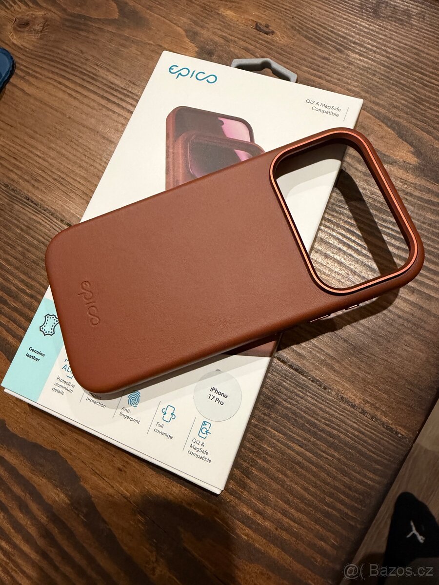 Kožený kryt Epico pro iPhone 17 Pro