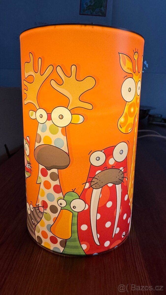 dětská lampička se zvířaty