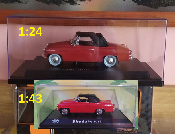 Modely aut 1:24 1:43 Škoda Felicia