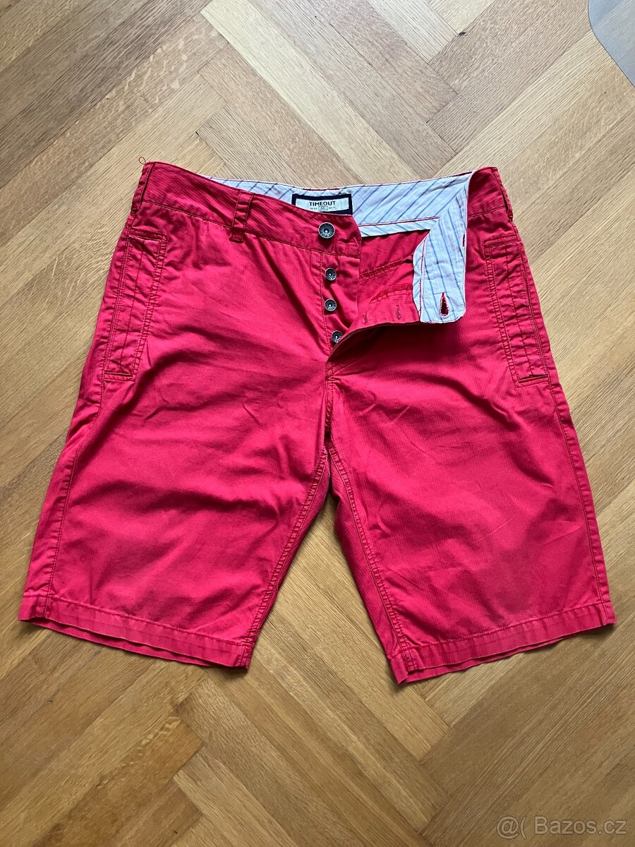 Pánské červené kraťasy značky Timeout vel. 50
