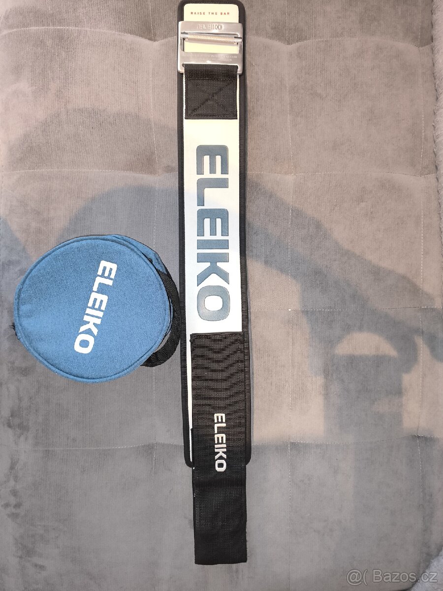 Eleiko EVA opasek s nerezovou přezkou - bílý